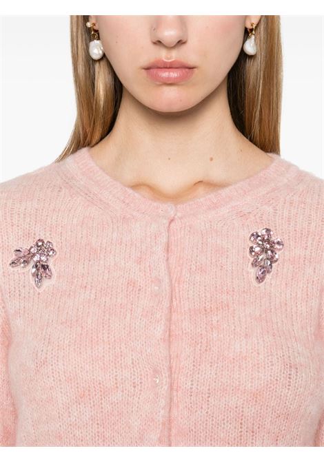 Pink crystal-embellished cardigan Simone Rocha - women SIMONE ROCHA | MIMK2TB0657RSLT